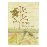 One Flower Chubby Business Cards