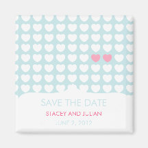One in a Million Hearts Save the Date Magnet