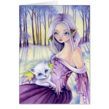 one lasting moment - White Christmas blank card