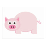 One Little Pig in Pink Postcard