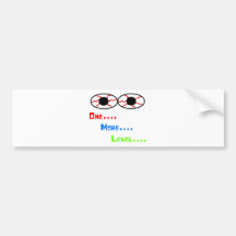 One... More... Level... - Bloodshot Eyes Bumper Stickers