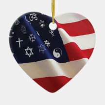 One Nation Many Gods Ornament