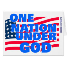 One Nation Under God christian gift Cards
