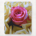 One of a Kind Love, Unique Beauty Pink Yellow Rose Mousemat