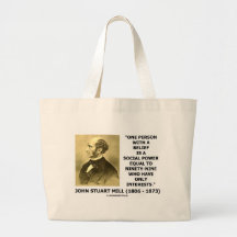 One Person With A Belief Social Power Quote Canvas Bags