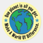 One Planet Is All You Get Stickers