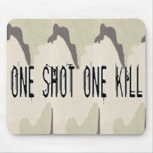 One Shot One Kill Mousepad