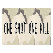 One Shot One Kill Personalized Announcements