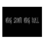 One Shot One Kill Postcard