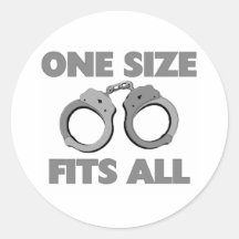 One size fits all round stickers