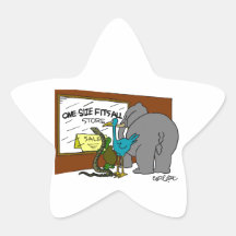 One size fits all star stickers
