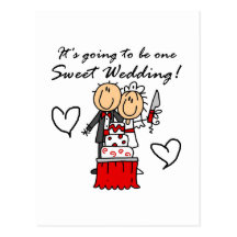 One Sweet Wedding T-shirts and Gifts Postcards