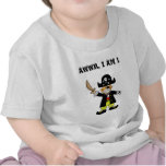 One year old pirate boy tshirts