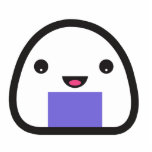 Onigiri Purple Photo Cutout