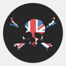Onion Jack Round Stickers
