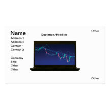 Online trading business card template