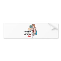 only have eyes for beer funny drinking design bumper sticker