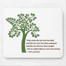 Only When The Last Tree Mouse Mat
