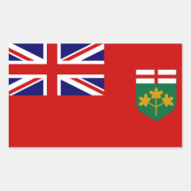 Ontario Flag Rectangular Stickers