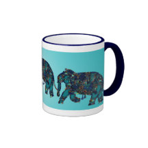 Onyx Elephant Coffee Mugs