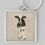 Onyx & Ivory Cow Keychain keychains
