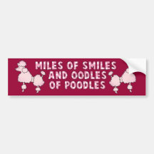Oodles Of Poodles Bumper Stickers