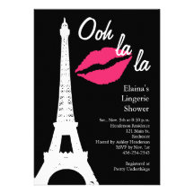 Ooh la la! Lingerie Shower Invitation