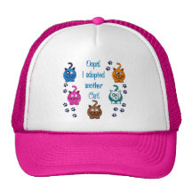 Oops!  I Adopted Another Cat! Mesh Hats