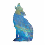 Opal Wolf PhotoSculpture Photo Cut Outs