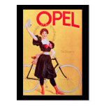 Opel - Vintage Bicycle Poster Art ( 1900 ) Post Cards
