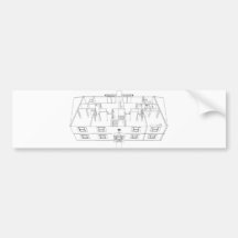 Open Floorplan Drawing: Bumper Stickers