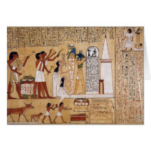 Opening of the Mouth Ceremony Book of the Dead Greeting Card