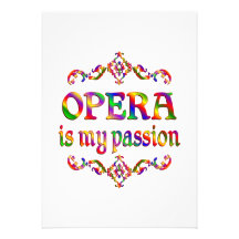 Opera Passion Personalized Announcements