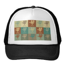 Operating a Camera Pop Art Mesh Hats