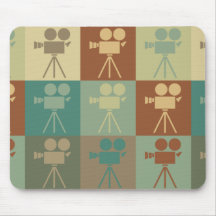 Operating a Camera Pop Art Mouse Pads