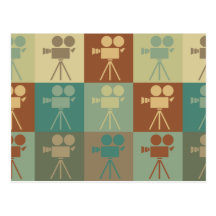 Operating a Camera Pop Art Post Card