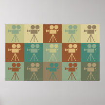 Operating a Camera Pop Art Posters