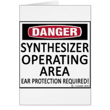 Operating Area Synthesizer Greeting Cards