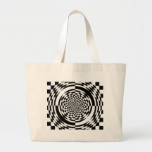 Optical illusions canvas bag
