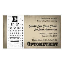 Optometrist Business Card