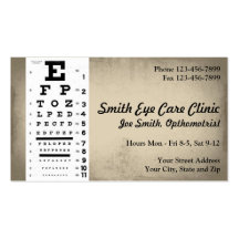 Optometrist Business Card