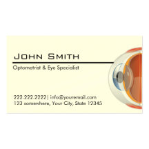 Optometrist & Eye Specialist Business Card