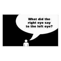 optometrist joke business card
