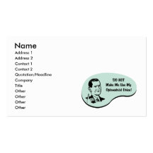 Optometrist Voice Business Card Template