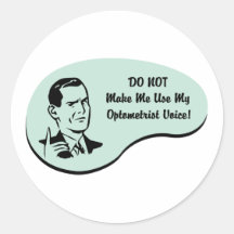 Optometrist Voice Sticker