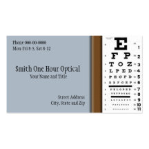 Optometrists Business Card