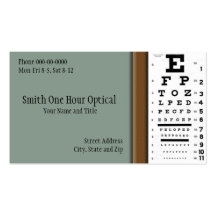 Optometrists Business Card