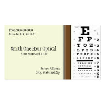 Optometrists Business Card