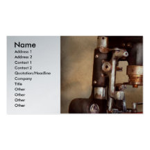 Optometry - Lens cutting machine Business Card Template