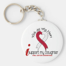 ORAL CANCER I Support My Daughter Keychain